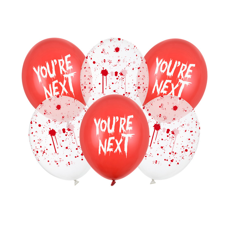 Balony 30 cm, You're next, mix (1 op. / 6 szt.)