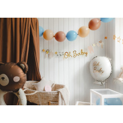 Balony z łącznikiem, 33 cm, brudny róż (1 op. / 20 szt.)