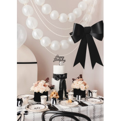 Balony z łącznikiem, 28 cm, Metallic Pure White (1 op. / 20 szt.)