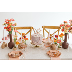 Topper Bride to be, 17.5 cm, różowe złoto