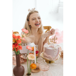 Topper Bride to be, 17.5 cm, różowe złoto