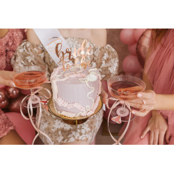 Topper Bride to be, 17.5 cm, różowe złoto