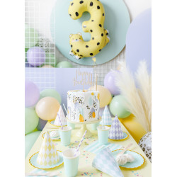 Topper drewniany Happy Birthday, 16.5cm