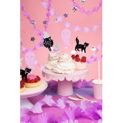 Dekoracje do muffinek Halloween, 14 cm, mix (1 op. / 6 szt.)