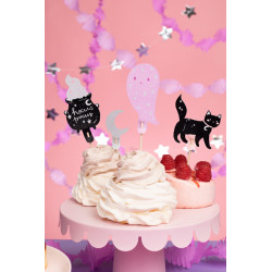 Dekoracje do muffinek Halloween, 14 cm, mix (1 op. / 6 szt.)