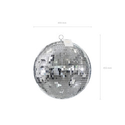 Kula lustrzana disco, srebrny, 40 cm