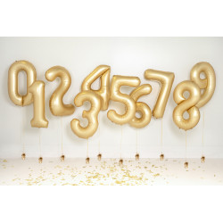 Balon foliowy Cyfra '7', 86cm, złoty