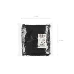 Bieżnik cekinowy, czarny, 0,3 x 5 m