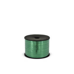 Wstążka plastikowa metalizowana 5mm/90m, ciemnozielony