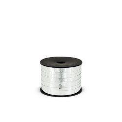Wstążka plastikowa metalizowana 5mm/90m, srebrny