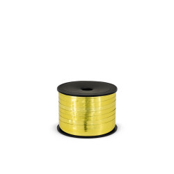 Wstążka plastikowa metalizowana 5mm/90m, złoty