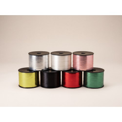 Wstążka plastikowa matowa 5mm/90m, czarny