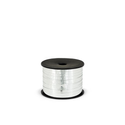 Wstążka plastikowa metalizowana 5mm/25m, srebrny