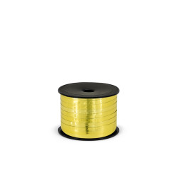 Wstążka plastikowa metalizowana 5mm/25m, złoty