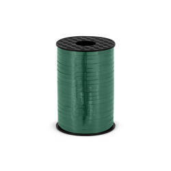Wstążka plastikowa, ciemnozielony, 5mm/225m
