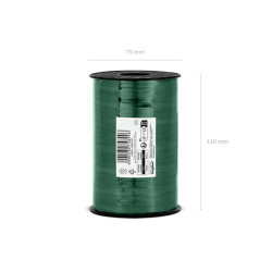 Wstążka plastikowa, ciemnozielony, 5mm/225m