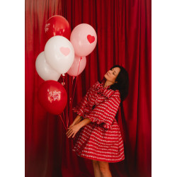 Balony 30 cm, I love you, mix (1 op. / 50 szt.)