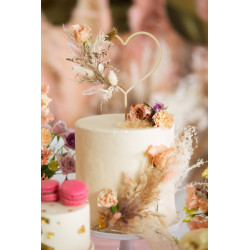 Topper drewniany Serce, 23cm