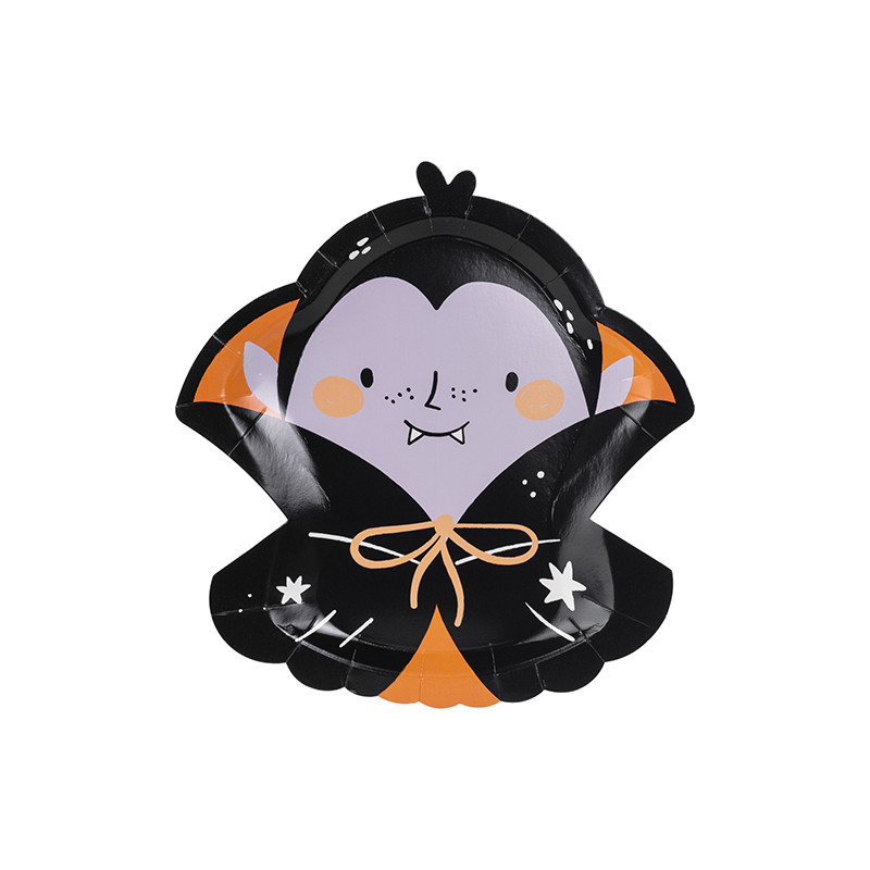 Talerzyki Dracula, 23x25 cm, mix (1 op. / 6 szt.)