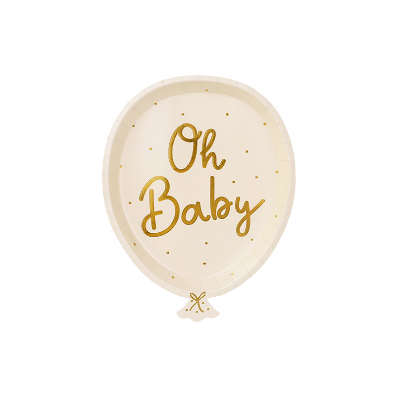 Talerzyki Oh baby, mix, 17.5x22 cm (1 op. / 6 szt.)
