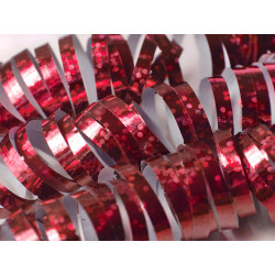Serpentyny holograficzne, czerwony, 3,8m (1 op. / 18 szt.)