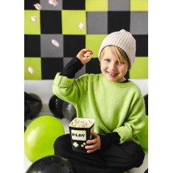 Pudełka na popcorn Play, 7x7x12 cm, mix (1 op. / 6 szt.)