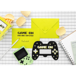 Zaproszenia Gamepad, mix (1 op. / 6 szt.)