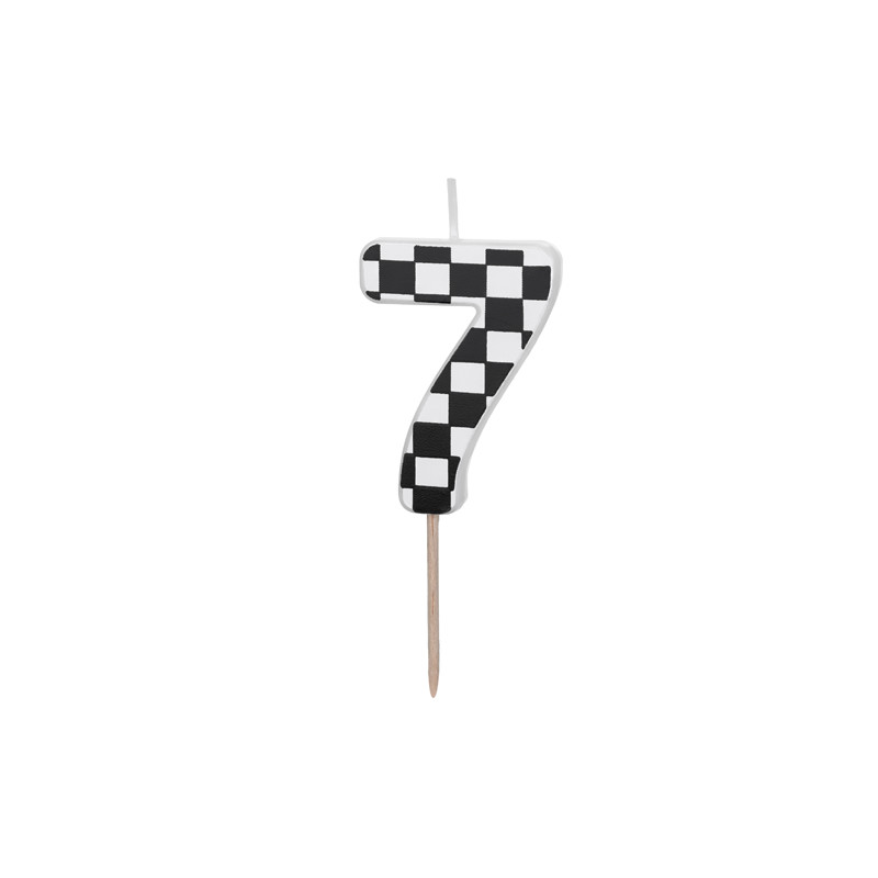 Świeczka urodzinowa Cyferka 7, 5.5 cm, mix