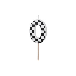 Świeczka urodzinowa Cyferka 0, 5.5 cm, mix