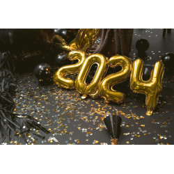 Balon foliowy Cyfra ''0'', 35cm, złoty