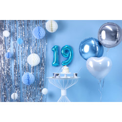 Balon foliowy Cyfra ''9'', 35cm, niebieski