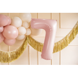 Balon foliowy Cyfra ''7'', 72cm, jasny różowy