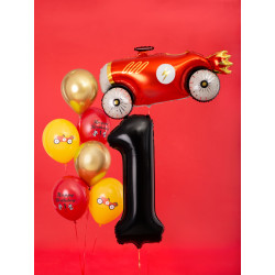 Balon foliowy Cyfra ''1'', 86cm, czarny
