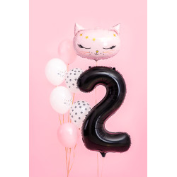 Balon foliowy Cyfra ''2'', 86cm, czarny