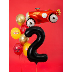 Balon foliowy Cyfra ''2'', 86cm, czarny