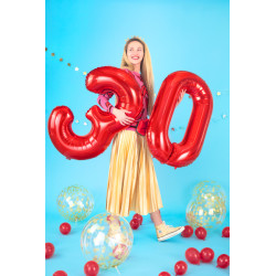 Balon foliowy Cyfra ''5'', 86cm, czerwony