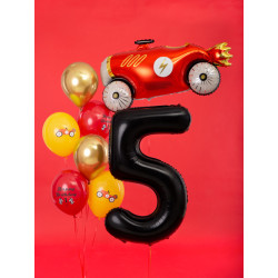 Balon foliowy Cyfra ''5'', 86cm, czarny