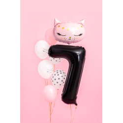 Balon foliowy Cyfra ''7'', 86cm, czarny