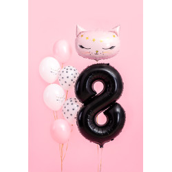 Balon foliowy Cyfra ''8'', 86cm, czarny