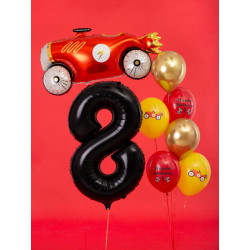 Balon foliowy Cyfra ''8'', 86cm, czarny