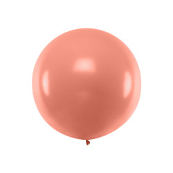 Balon okrągły 1m, Metallic Rose Gold