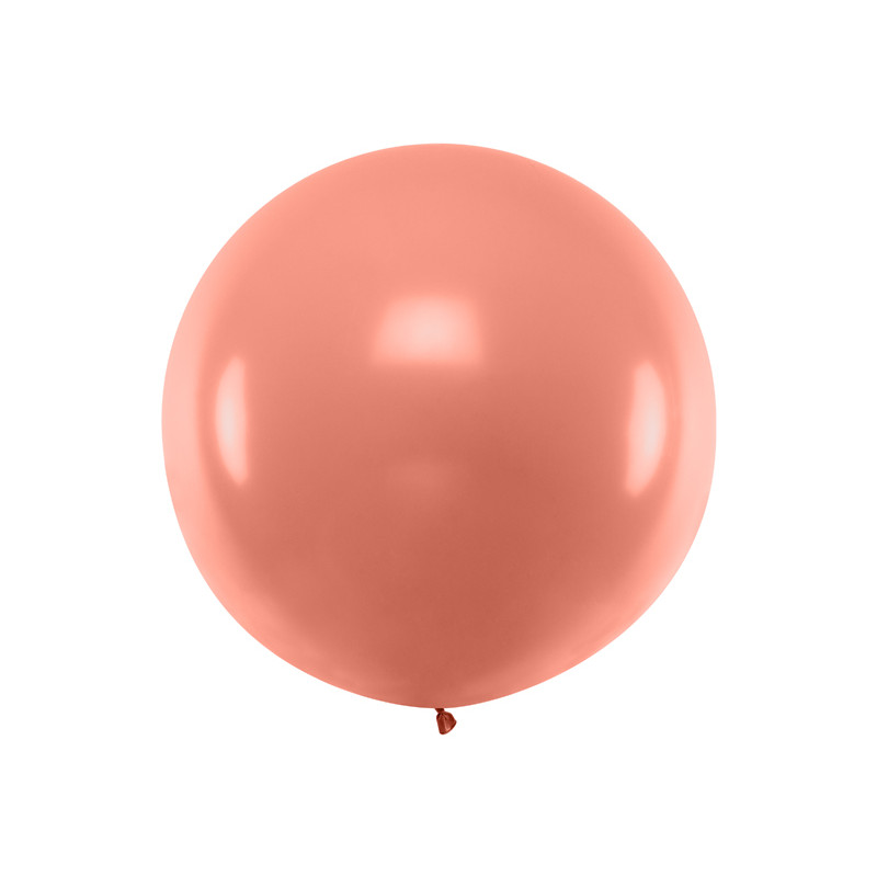 Balon okrągły 1m, Metallic Rose Gold