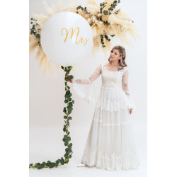 Balon 1 m, Mrs, biały