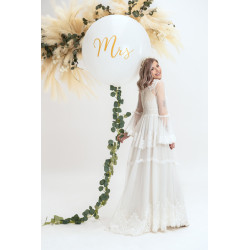 Balon 1 m, Mrs, biały