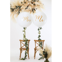 Balon 1 m, Mrs, biały