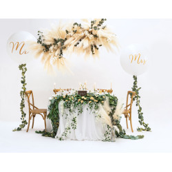 Balon 1 m, Mrs, biały