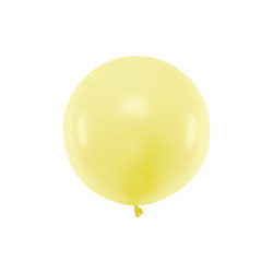 Balon okrągły 60cm, Pastel Light Yellow