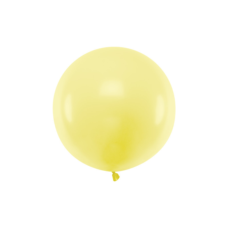 Balon okrągły 60cm, Pastel Light Yellow