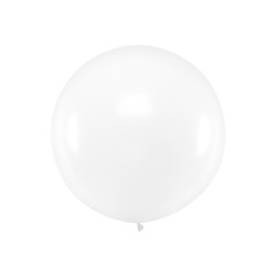 Balon okrągły 1m, Pastel Clear