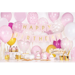 Balony 30cm, Chmurki, Crystal Clear (1 op. / 50 szt.)
